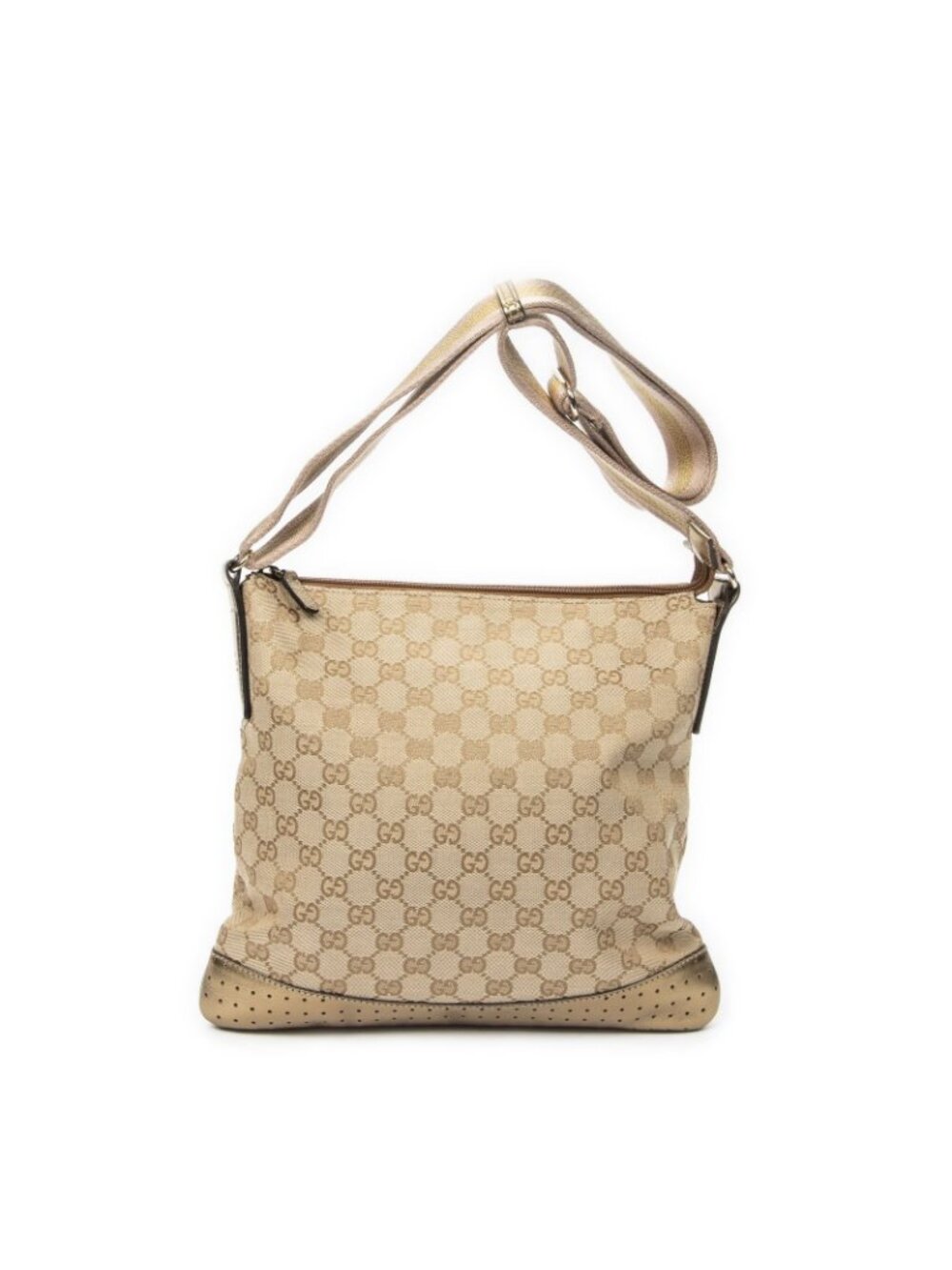 Gucci Web Media Messenger Beige Blanc's GG Canvas - Picture 5 of 10